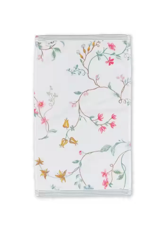 PIP STUDIO Les Fleurs Gästehandtuch weiß 30x50 cm 1 Stück