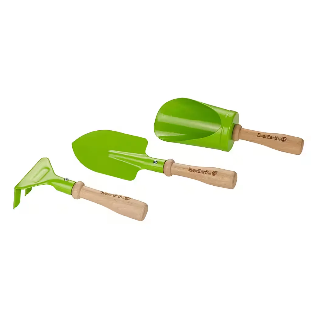 EVEREARTH Hand-Gartengeräte Set 3-teilig - Lernspielzeug für Kinder
