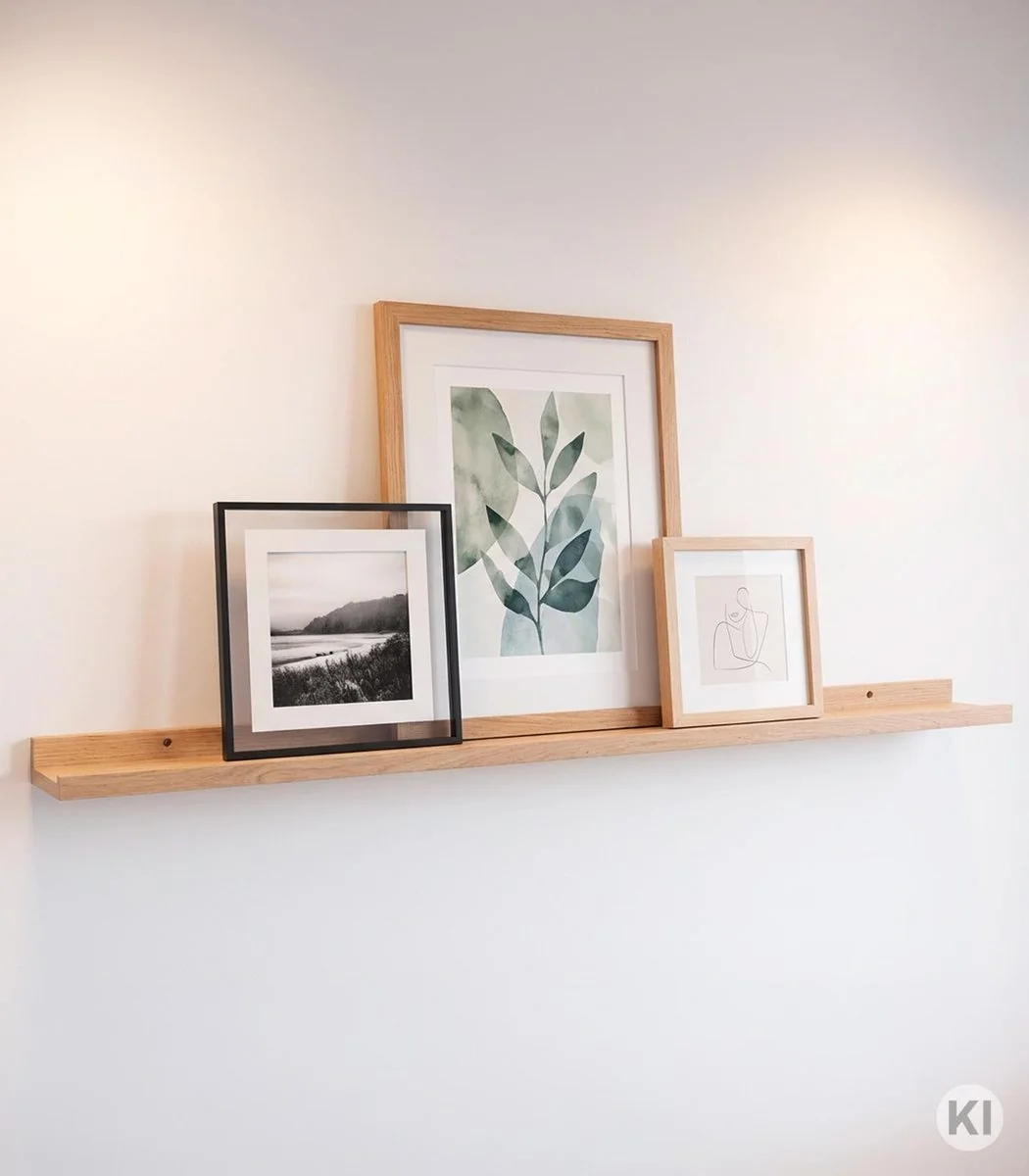 HOME4YOU Wandregal Wandboard mit Halterung 60 cm 2er Set