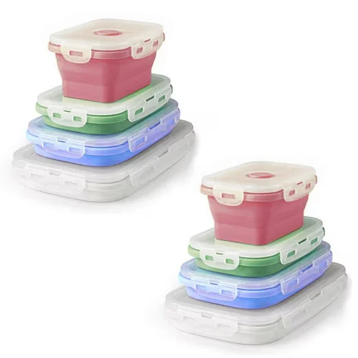 HAC24 Vorratsdosen 8er Set Lunchbox Frischhaltedosen Vorratsbehälter