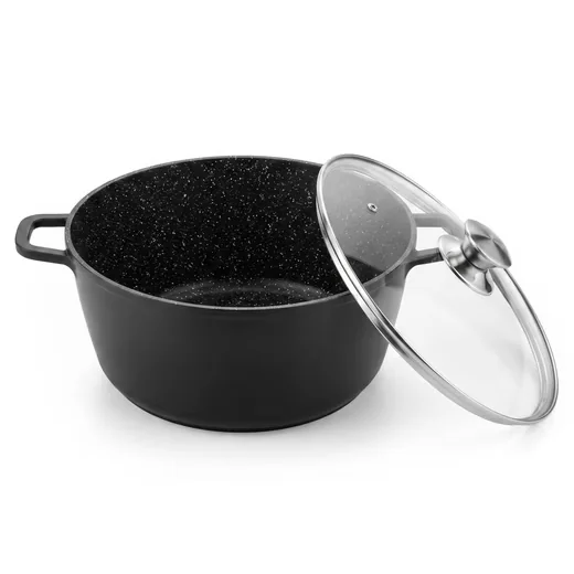 CHEFFINGER Kochtopf Aluguss 28 cm 6 L Antihaft Induktion