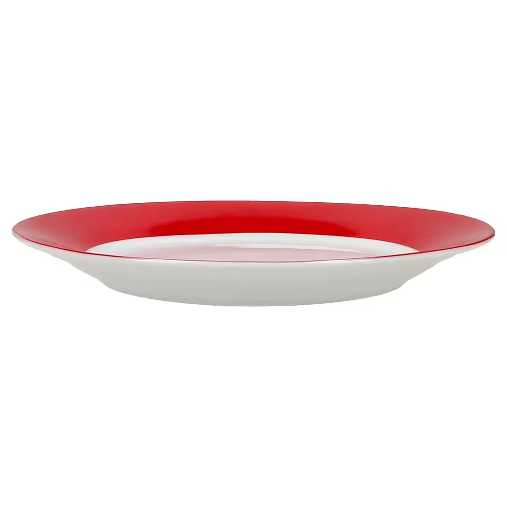 MamboCat Frühstücksteller Set 6 Stück Rot Kuchenteller Dessertteller