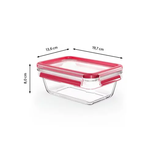 EMSA Clip und Close Glas Frischhaltedosen Set 100 Prozent dicht