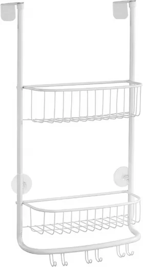 mDesign Duschablage Set Duschregal Duschkorb ohne Bohren rostfrei