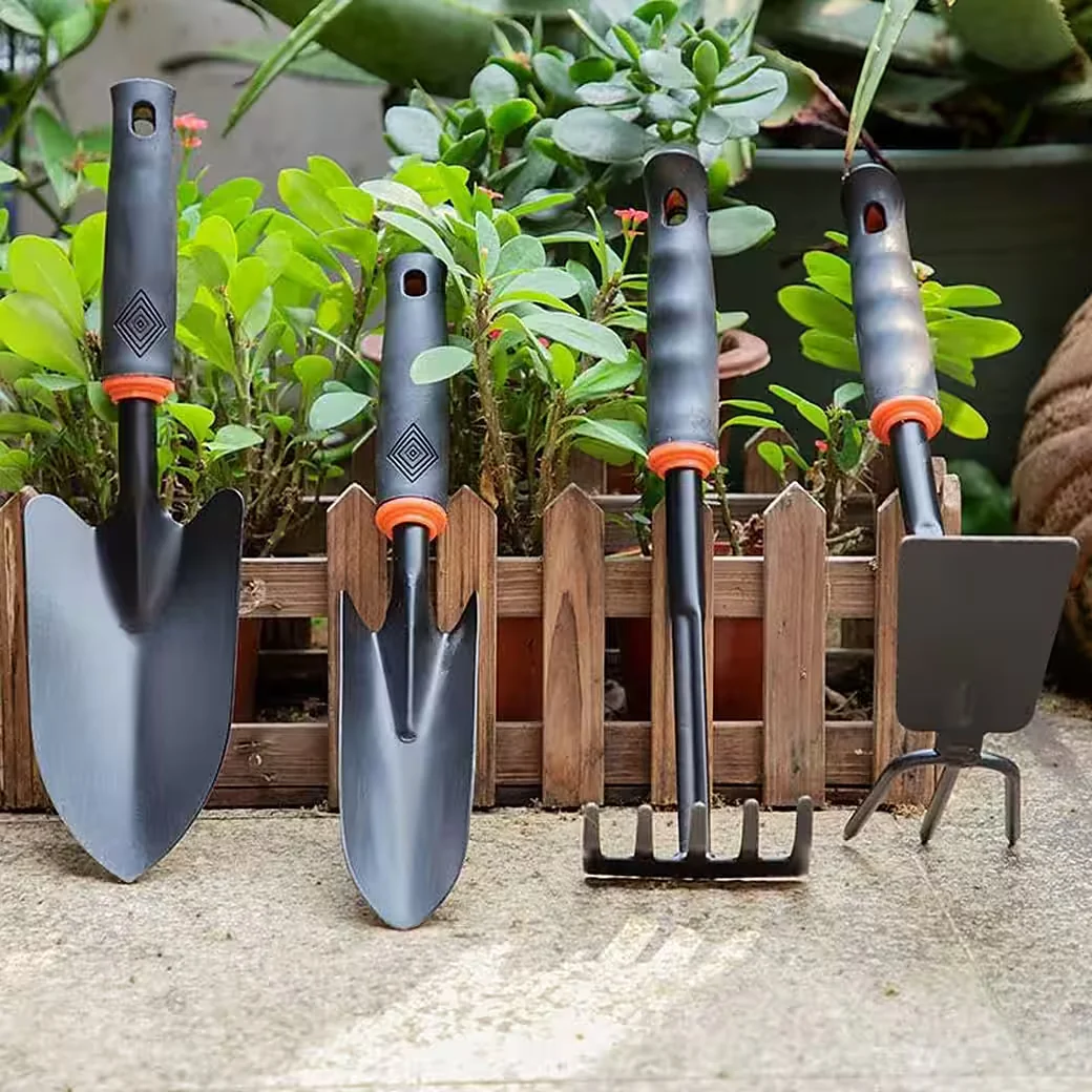 TUWENA Gartenwerkzeug-Set 4-teilig Kleingeräte Gartenset Gartenpflege