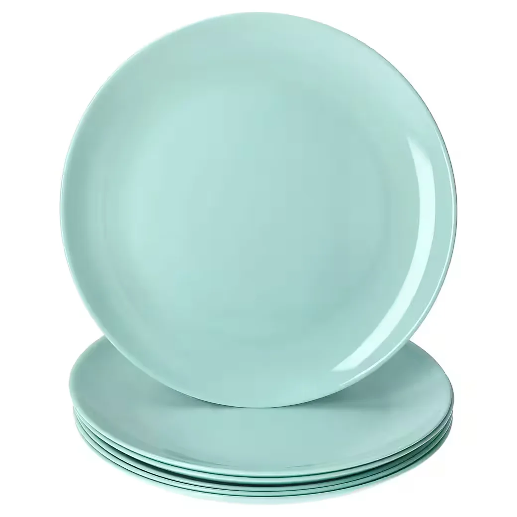 MamboCat Speiseteller 6er Set Mint flach Glas 24,4 cm