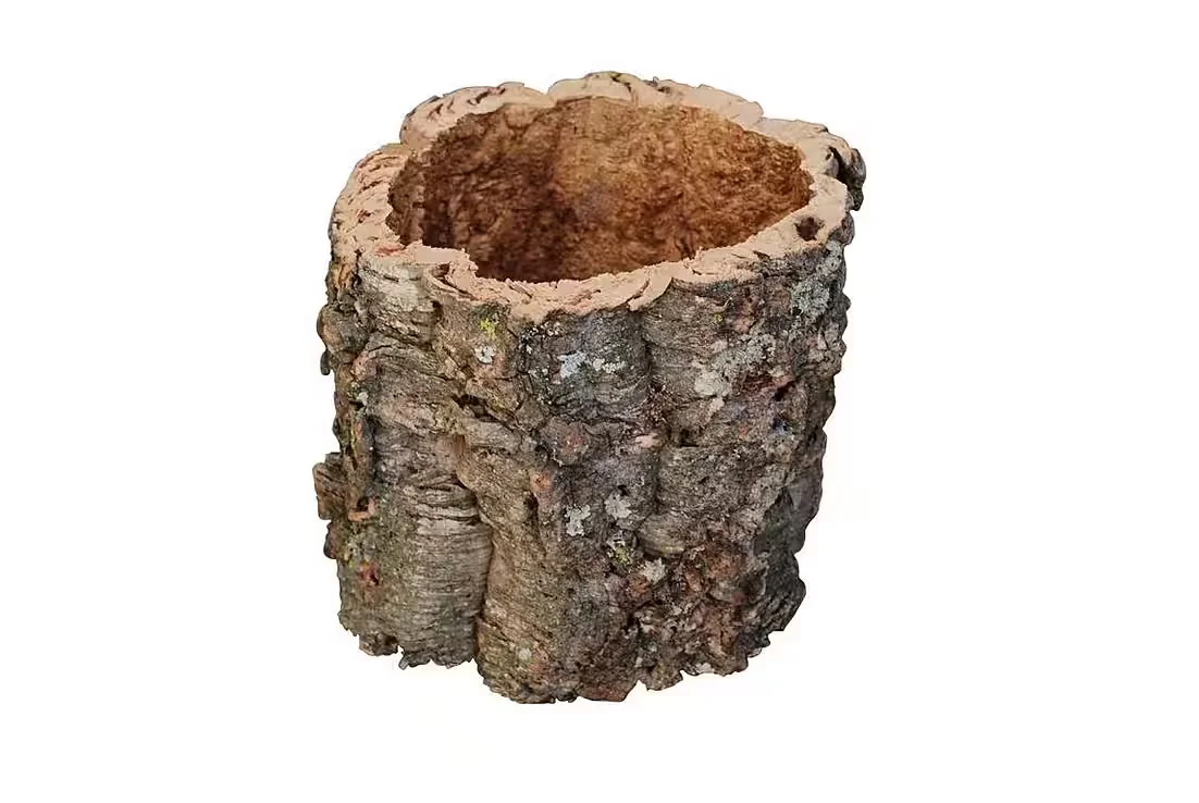 KORK-DEKO.DE Kork Blumentopf Blumenübertopf L ca 15 cm
