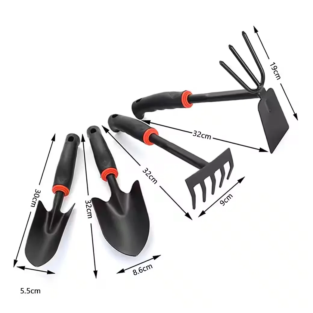 TUWENA Gartenwerkzeug-Set 4-teilig Kleingeräte Gartenset Gartenpflege