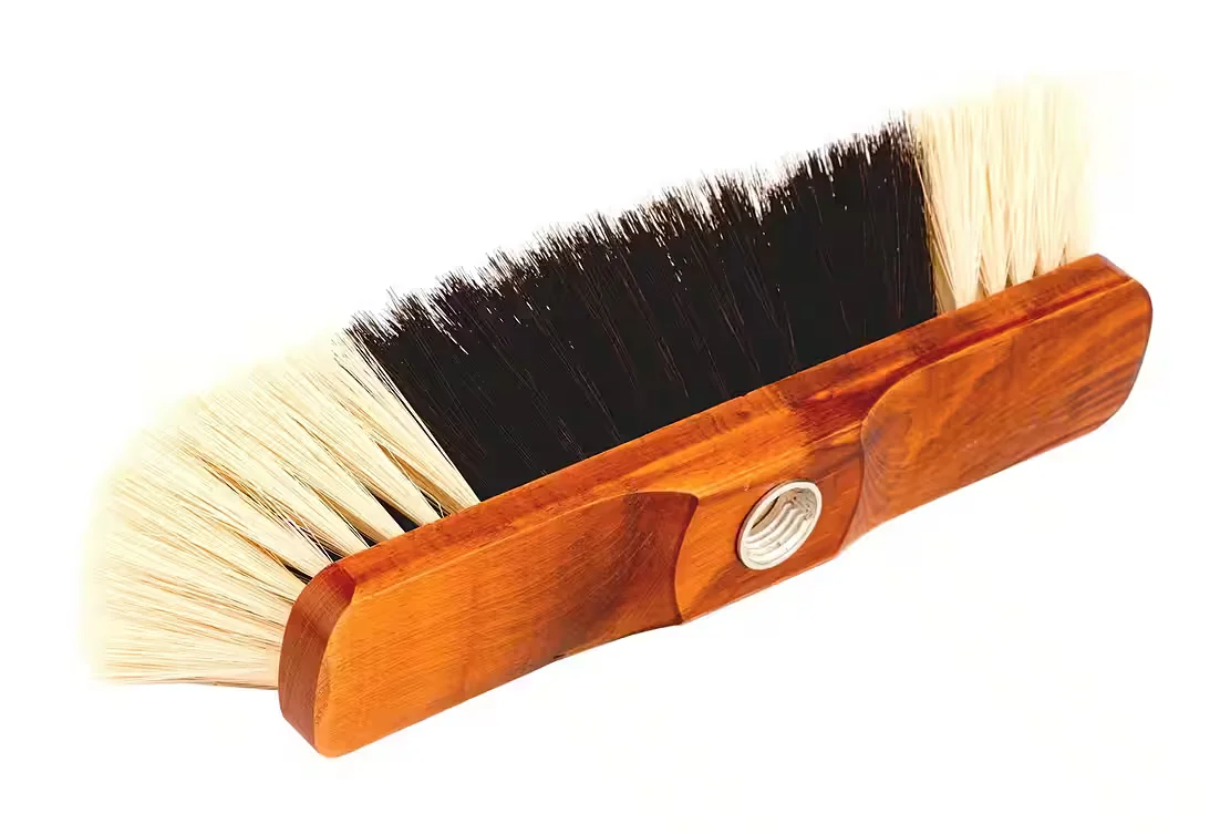 BIGDEAN Staubbesen mit Teleskopstiel, weiche Borsten, Made in Germany