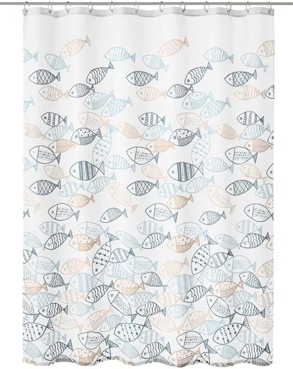KLEINE WOLKE Duschvorhang Sardinas Fischmotiv
