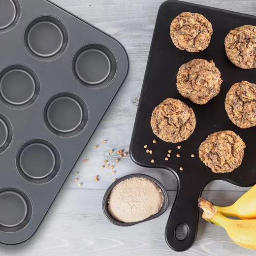 Relaxdays Muffinblech Muffinform 12er 2er Set