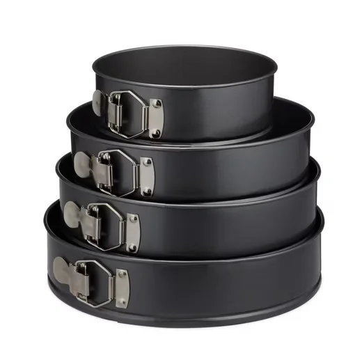 Relaxdays Springform Set 4-teilig Backformen für Kuchen Torten