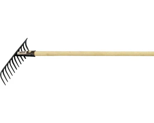 FREUND VICTORIA Gartenrechen 12 Zinken mit Stiel Beetrechen