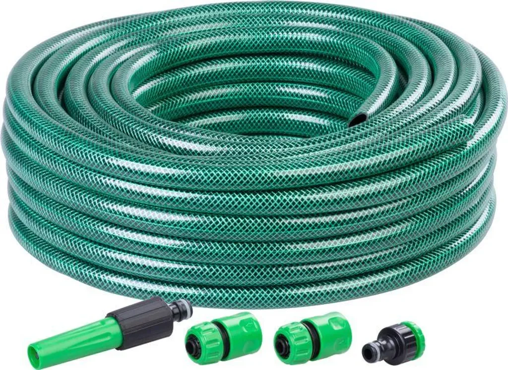 STREND PRO Economic Gartenschlauch 1/2 Zoll 20 m Set Kupplungen Düse