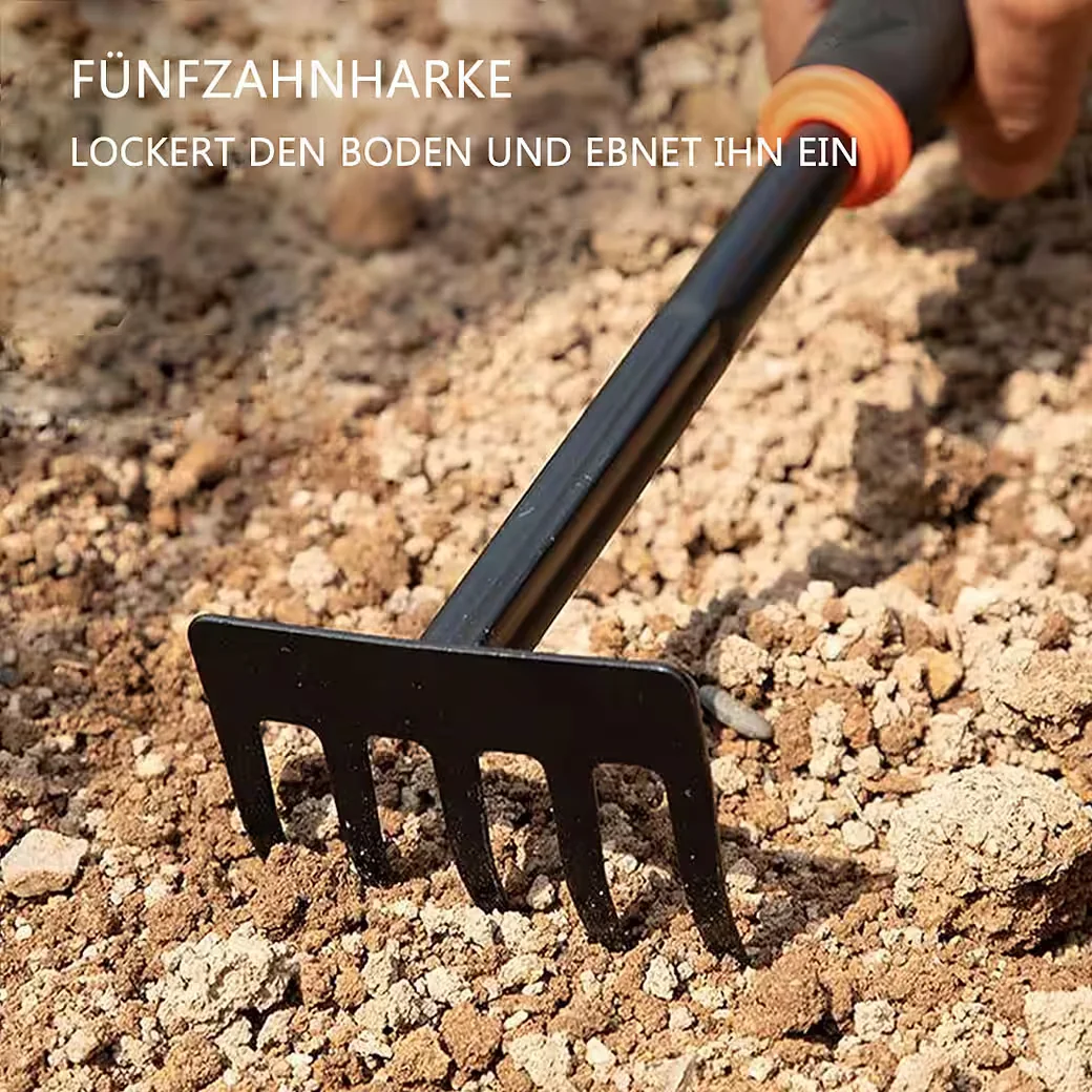 TUWENA Gartenwerkzeug-Set 4-teilig Kleingeräte Gartenset Gartenpflege