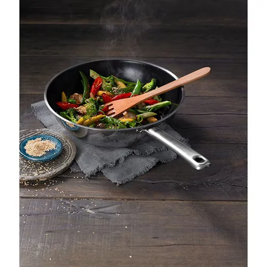 SILIT Wok Wuhan 28 cm Induktion Wokpfanne Keramik Antihaftbeschichtung