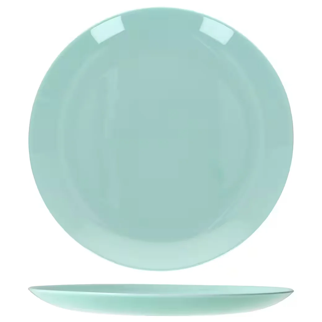 MamboCat Speiseteller 6er Set Mint flach Glas 24,4 cm