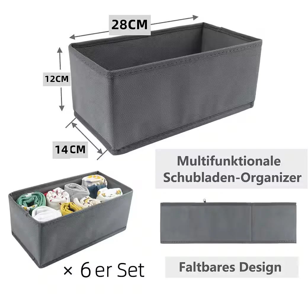 FOUORTUNATE-BEE Schubladen Organizer 6 Stück Kleiderschrank Set