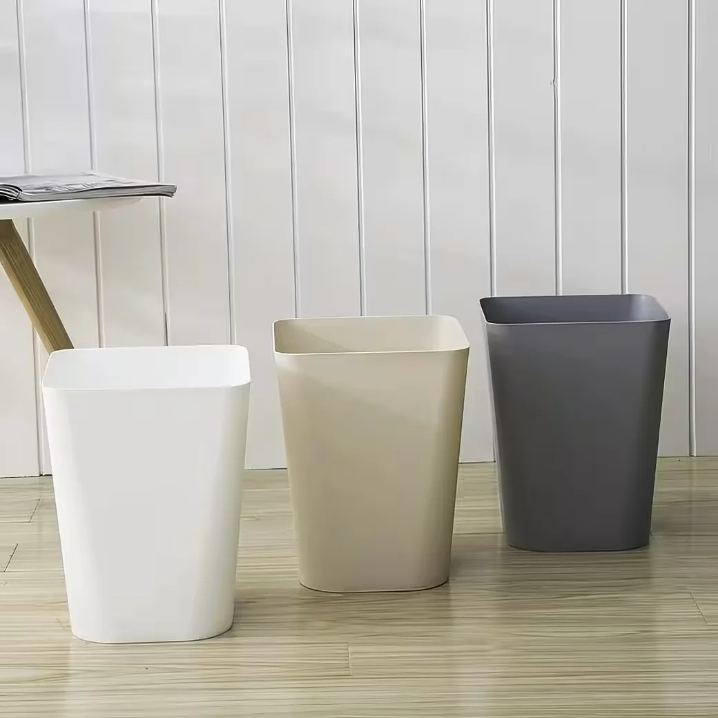 SINOBA Papierkorb 6102 eckig moderner Mülleimer Papiereimer für Büro