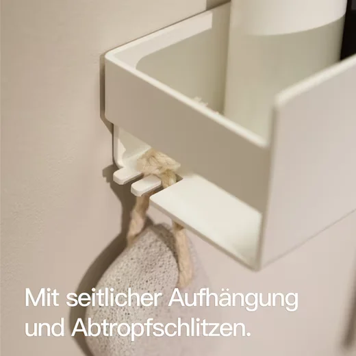 DESIGNFABRIK HAMBURG Duschablage ohne Bohren Duschregal Badregal