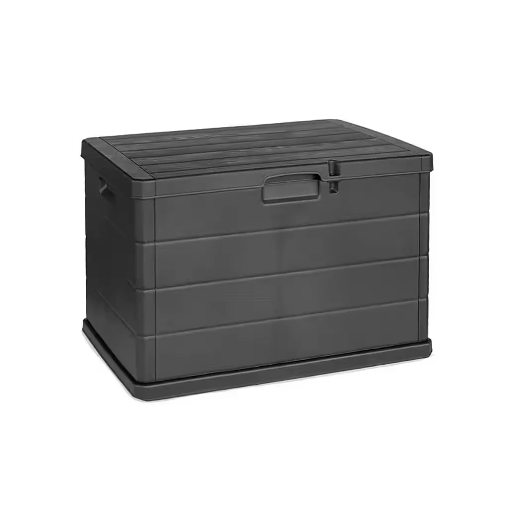 MOJAWO Auflagenbox 170 L Kunststoff Anthrazit Kissenbox Sitzbank