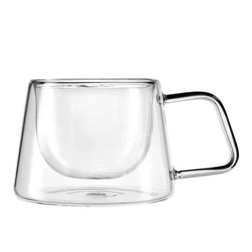 Gräwe Doppelwandige Thermogläser mit Griff 200 ml 2er Set gerade Form