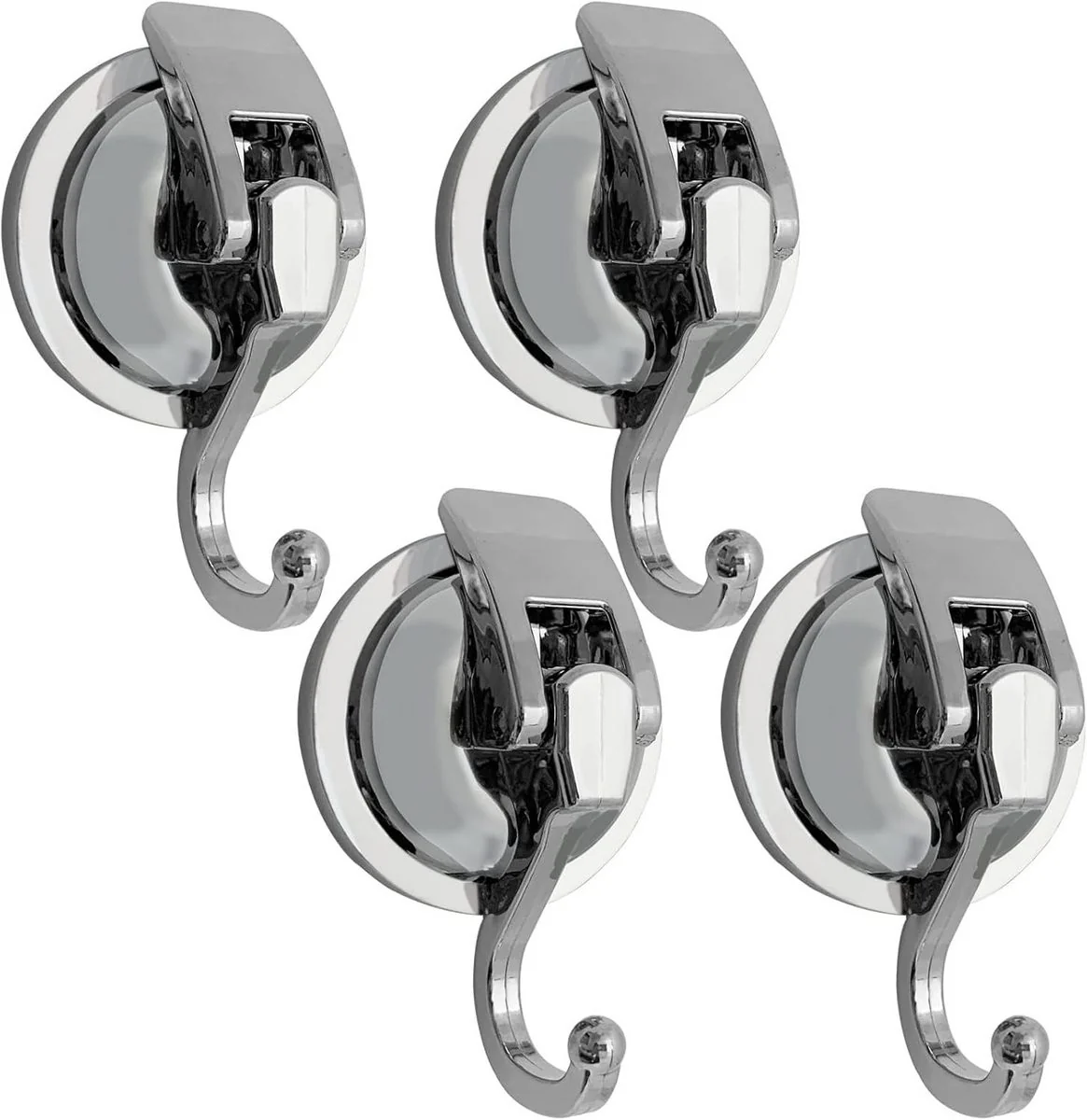 AURIVION Saugnapf-Wandhaken 4er Set ohne Bohren extra stark