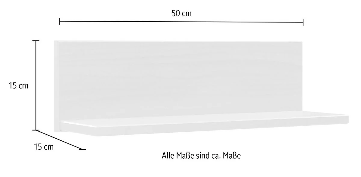 HOME AFFAIRE Wandregal Teramo Wandboard fürs Wohnzimmer