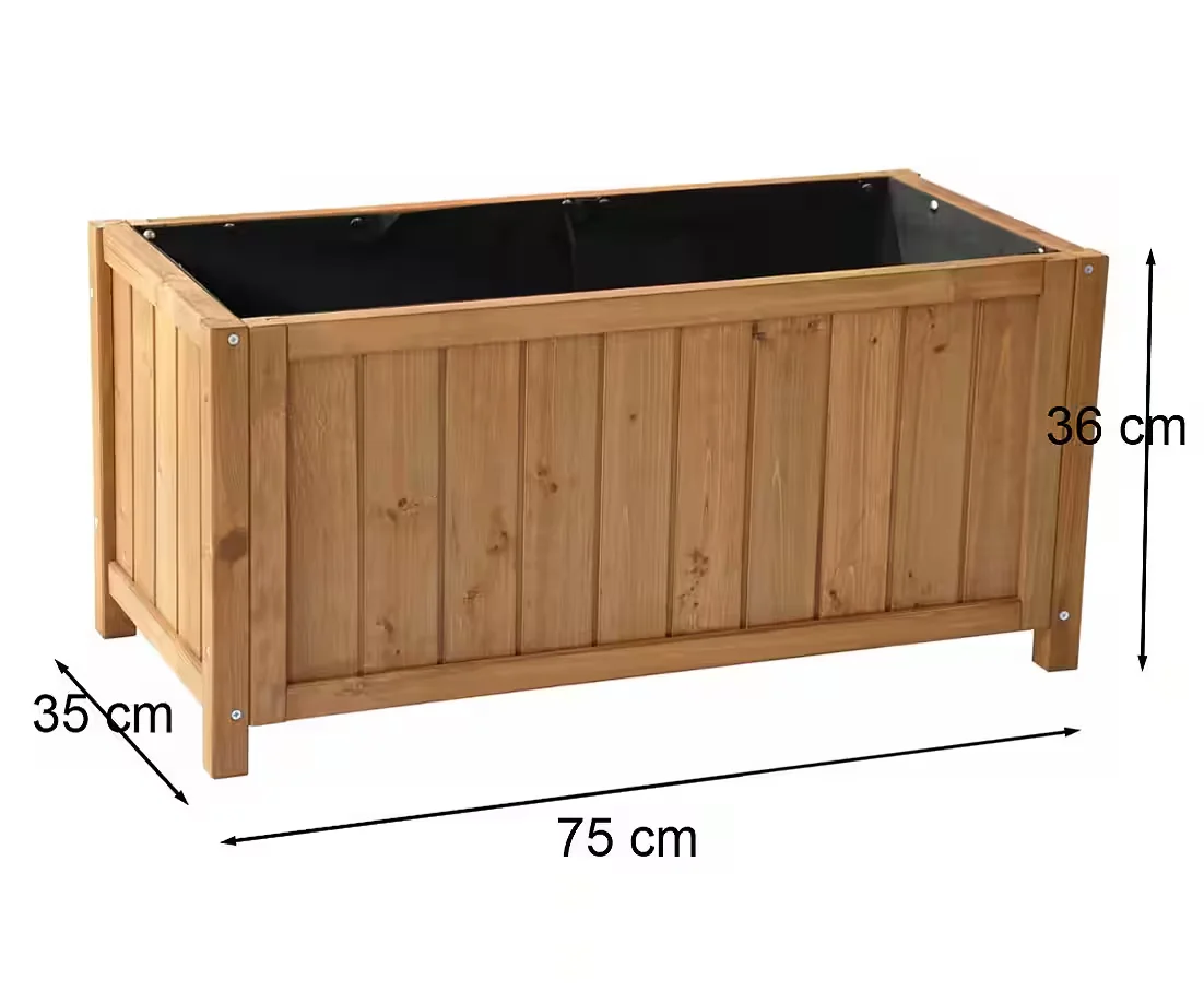 DAZIKEMO Blumenkasten Pflanzkübel Beet 75 x 35 x 36 cm
