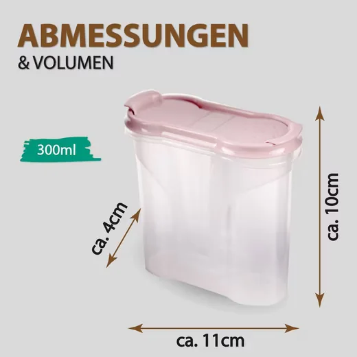 Bestlivings Gewürzbehälter Vorratsdose 300 ml Gewürzdose