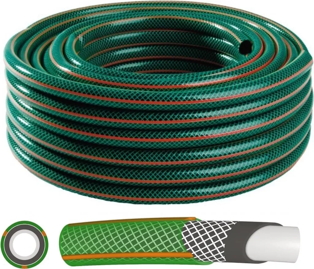 Ramp Champ Gartenschlauch Wasserschlauch 1/2 Zoll 20 m, 4-lagig, grün
