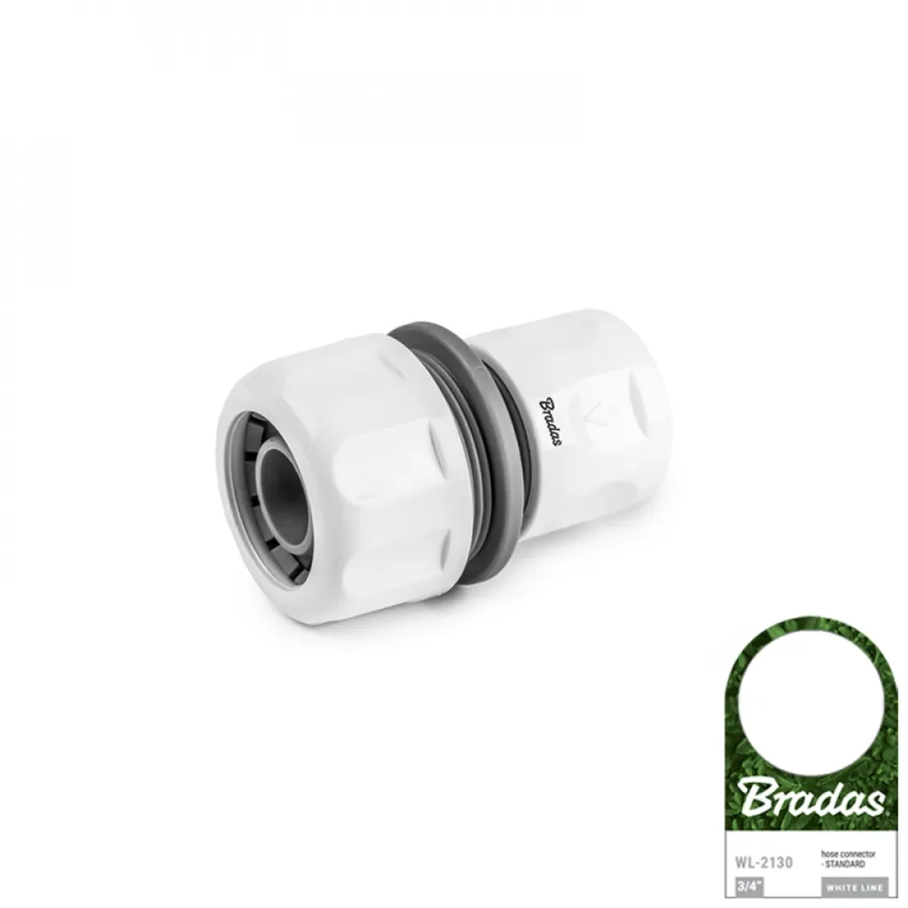 Bradas White Line Spritzdüse-Set 3/4 Zoll, 4-teilig, grau/weiß