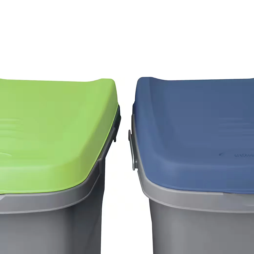 Casaria Mülleimer 25 L Küche mit Deckel geruchsdicht Beutelhalter