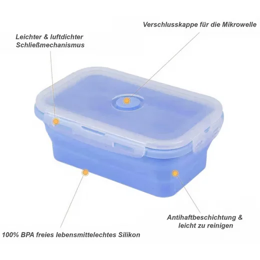 HAC24 Vorratsdosen 8er Set Lunchbox Frischhaltedosen Vorratsbehälter