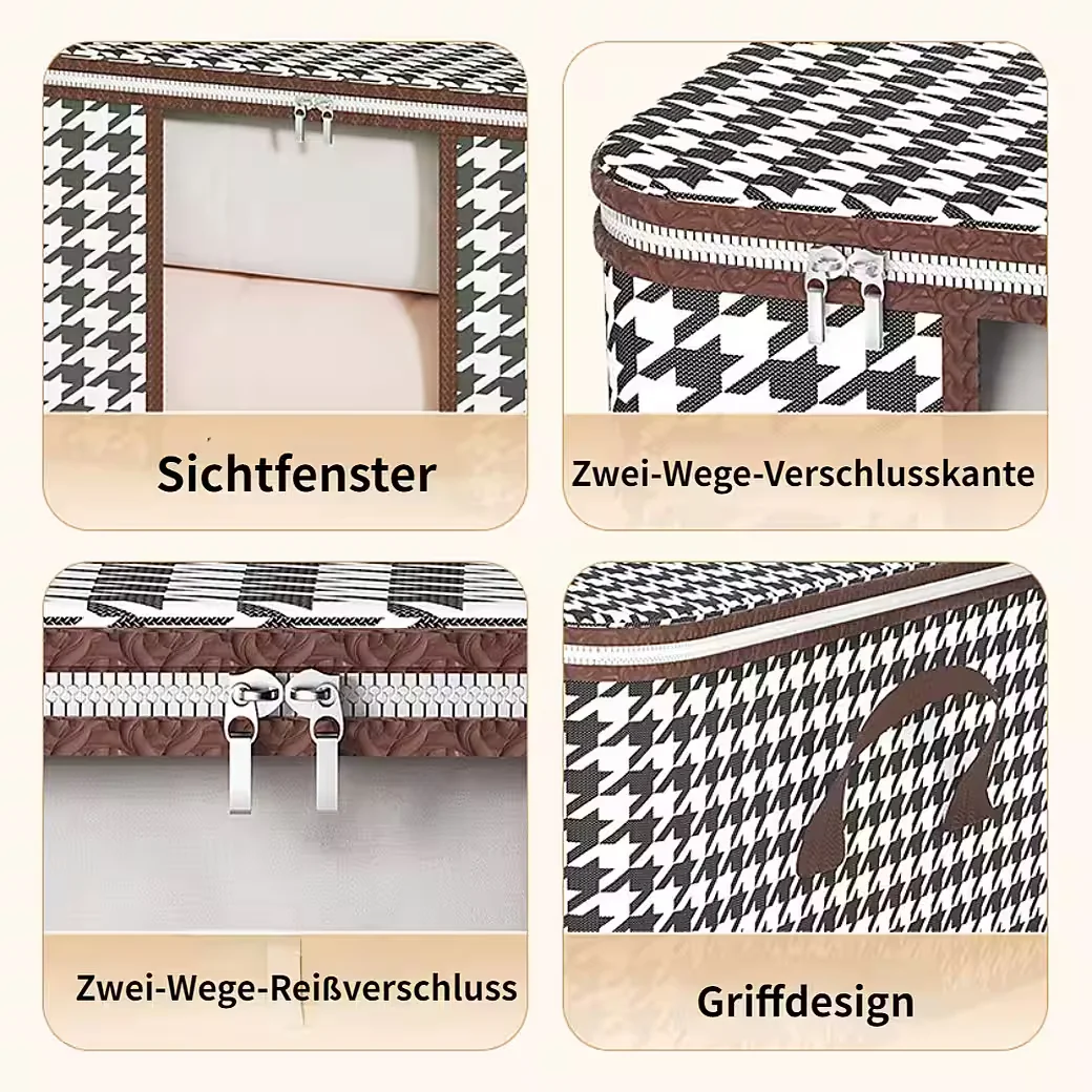 BLUSMART Auflagenbox Set 3-teilig Aufbewahrungsbox für Kleidung