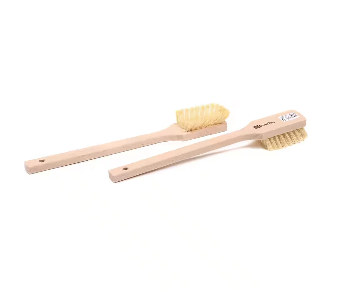 BAWITEC Reinigungsbürsten Set 2 Stielbürsten aus Holz Langstiel