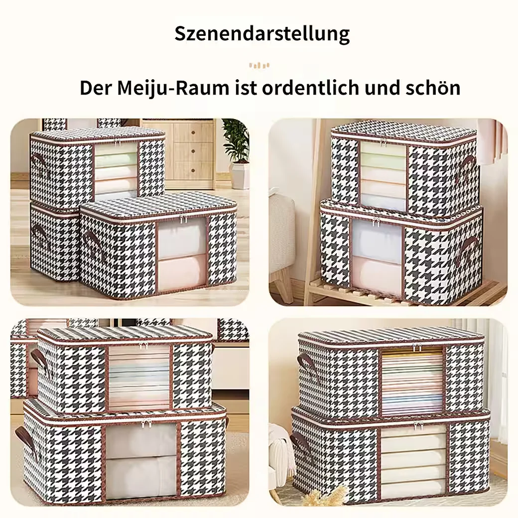 BLUSMART Auflagenbox Set 3-teilig Aufbewahrungsbox für Kleidung