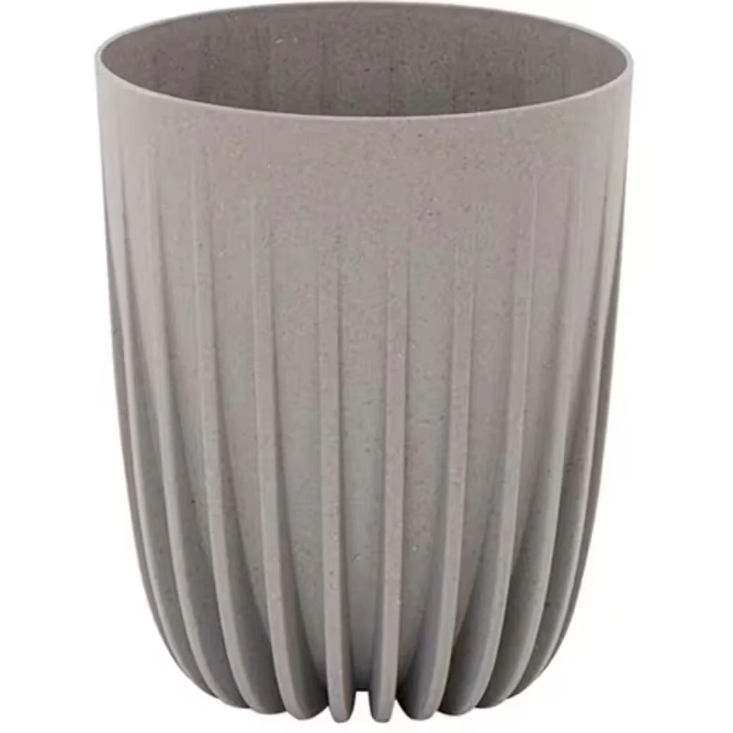 SIENA GARDEN PALMA Pflanzkübel 14,5 cm grau Holzoptik wetterfest