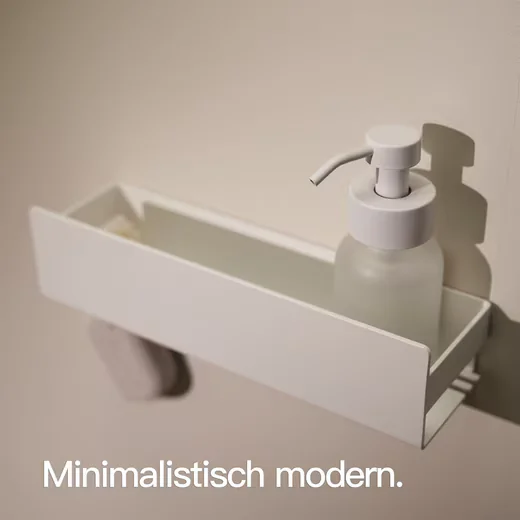 DESIGNFABRIK HAMBURG Duschablage ohne Bohren Duschregal Badregal