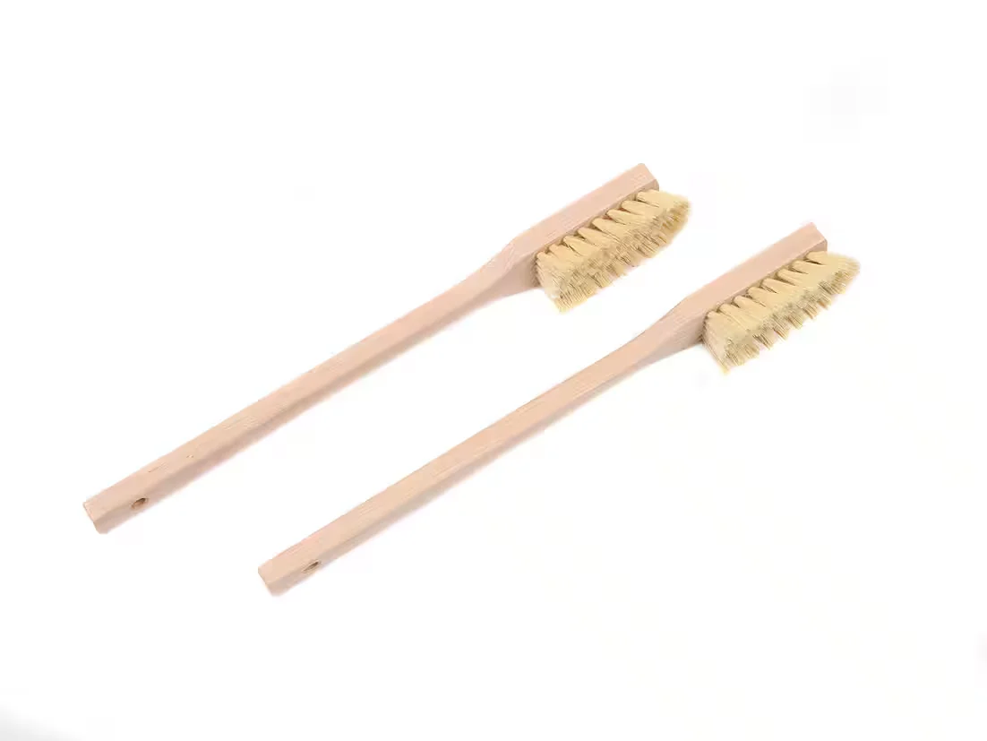 BAWITEC Reinigungsbürsten Set 2 Stielbürsten aus Holz Langstiel