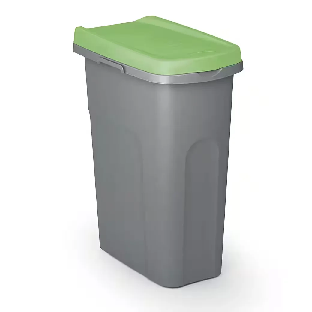 Casaria Mülleimer 25 L Küche mit Deckel geruchsdicht Beutelhalter