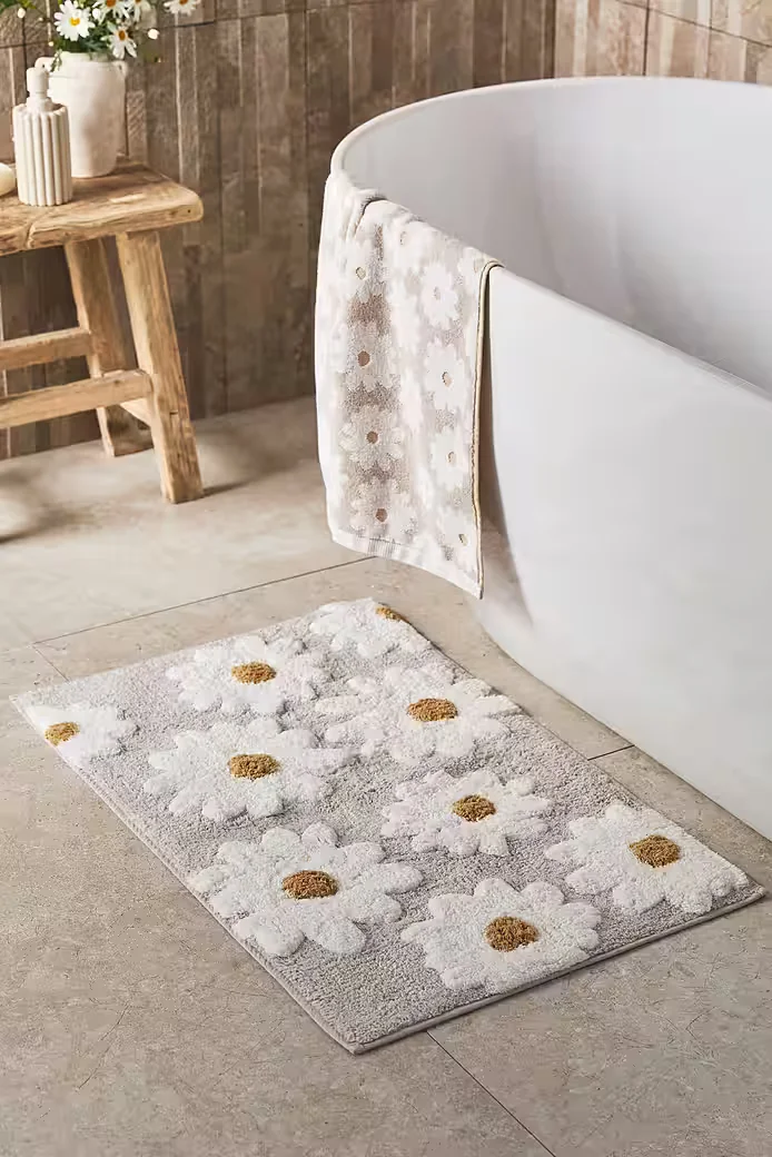 NEXT Daisy Badematte Badteppich aus reiner Baumwolle