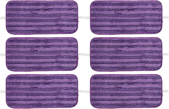 FELIXLEO Mikrofaser Ersatzpads 6er Set für Swiffer WetJet waschbar