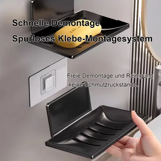 MUTIG Seifenablage Edelstahl selbstklebend, Seifenhalter ohne Bohren