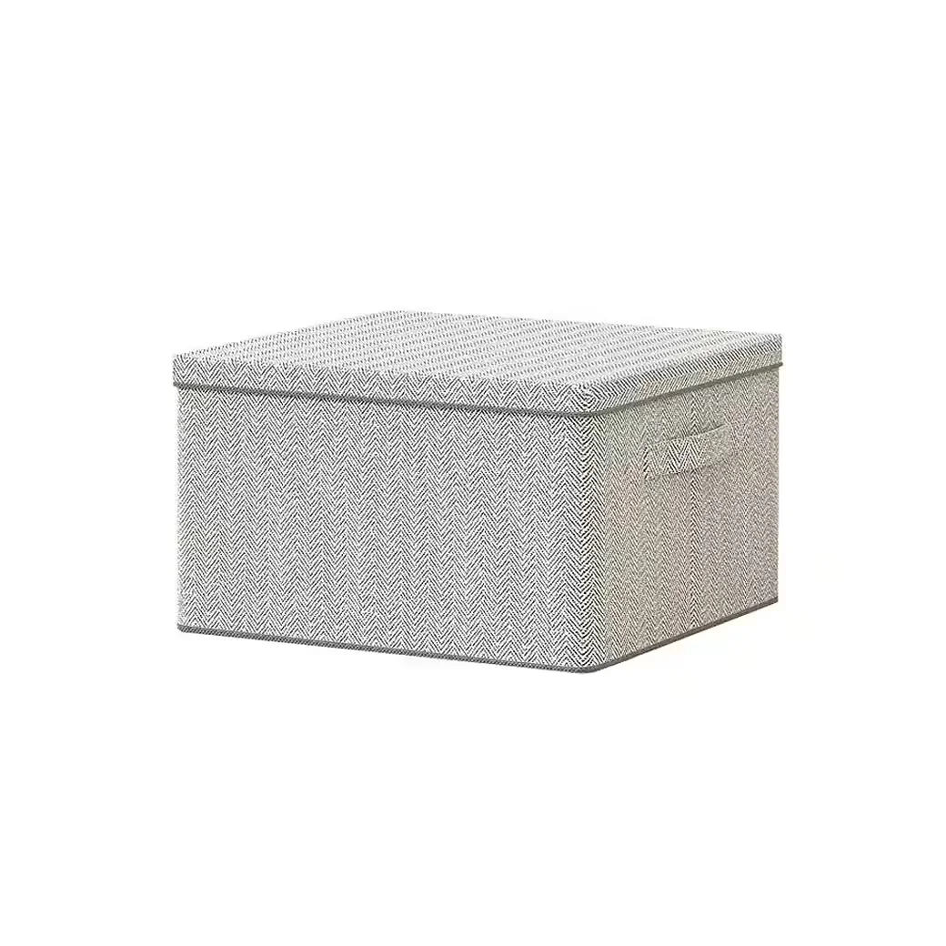 DIWZBYN Faltbare Aufbewahrungsbox mit Deckel Kleiderspeicherbox