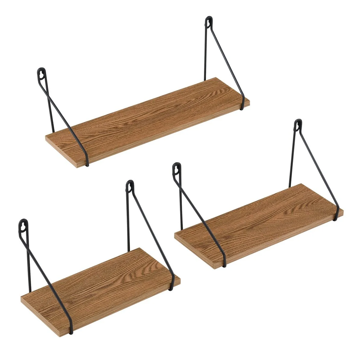 EN.CASA Wandregal Wandboard für Wohnzimmer Küche Bad