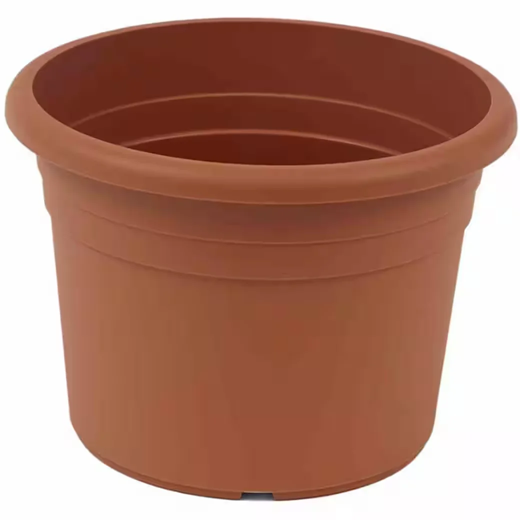 GARDAMO CILINDRO Pflanztopf 15 cm Terracotta Kunststoff mit Ablaufloch