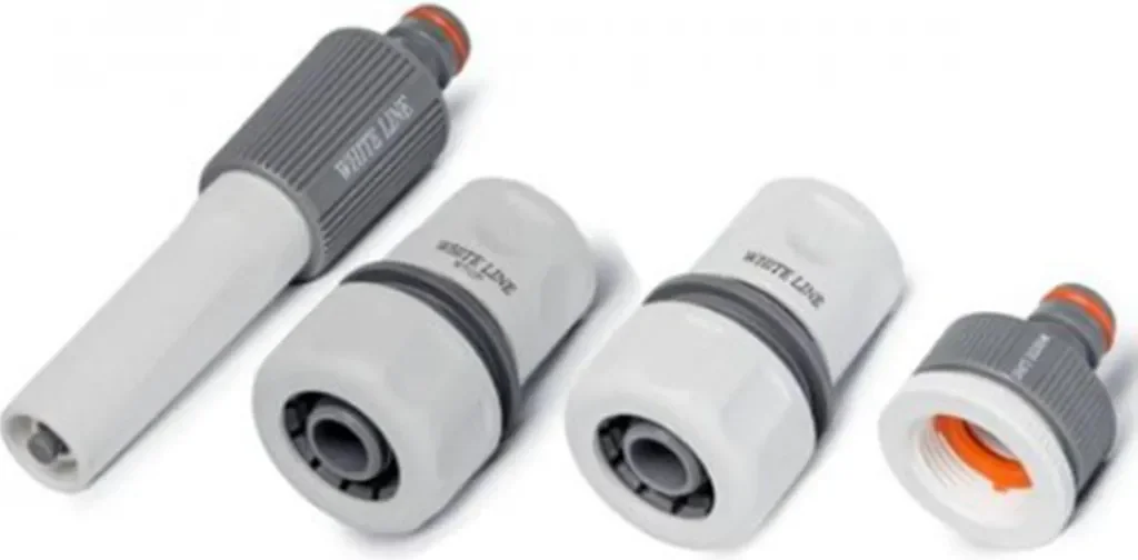 Bradas White Line Spritzdüse-Set 3/4 Zoll, 4-teilig, grau/weiß