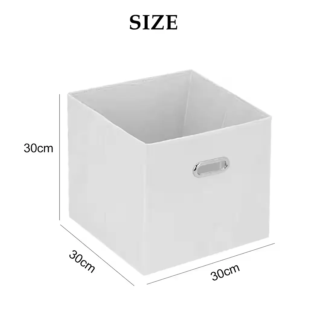 YOUYIJIA Aufbewahrungsboxen Faltboxen Set 8 Stück 32x32x32 cm