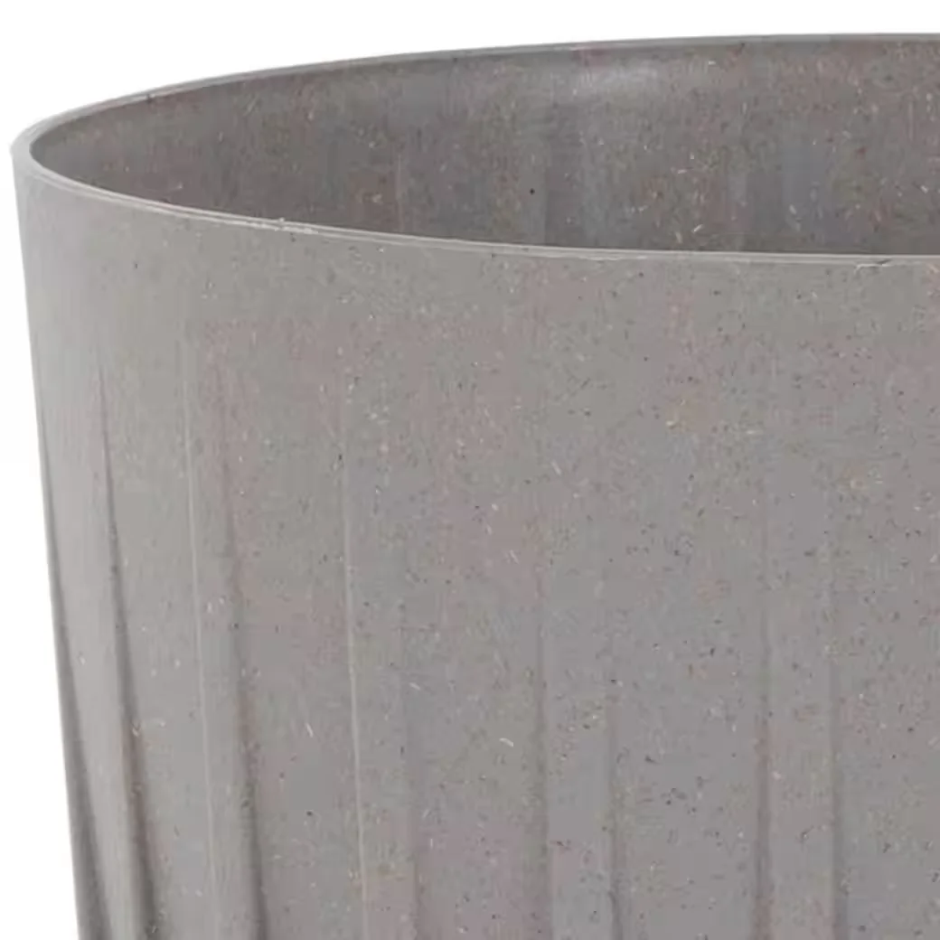 SIENA GARDEN PALMA Pflanzkübel 14,5 cm grau Holzoptik wetterfest